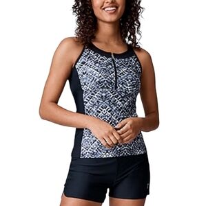 Free Country Womens Paradise Tankini Swimsuit Top Size 3x